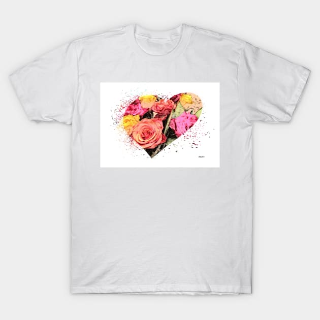 A Heart Full of Roses T-Shirt by EloiseART